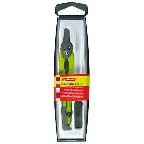 Boîte de compas 2 pièces - Assorti - Herlitz