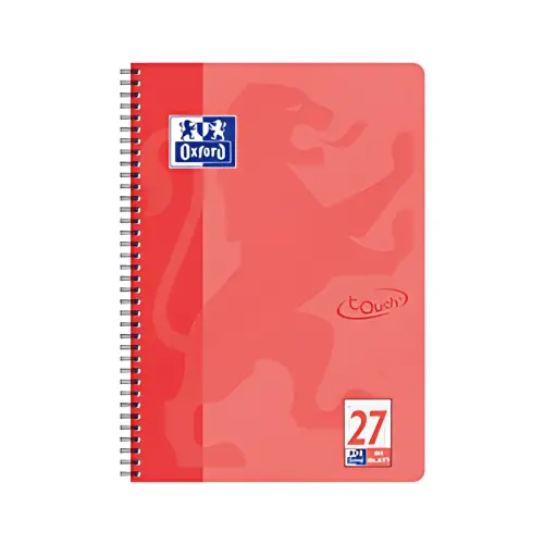 Cahier Touch - A4+ - ligné - 160 pages - Corail - Oxford