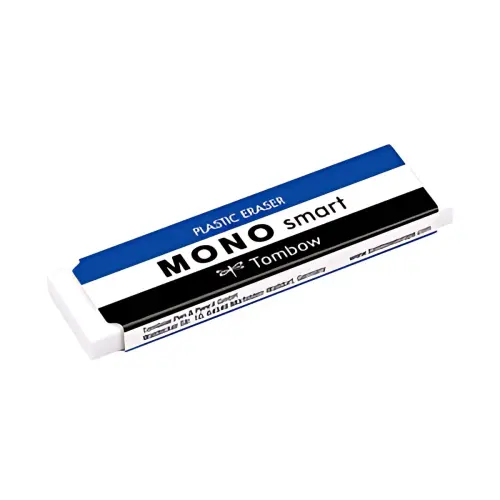 Tombow Gomme en plastique 'MONO smart', extra mince, blanc