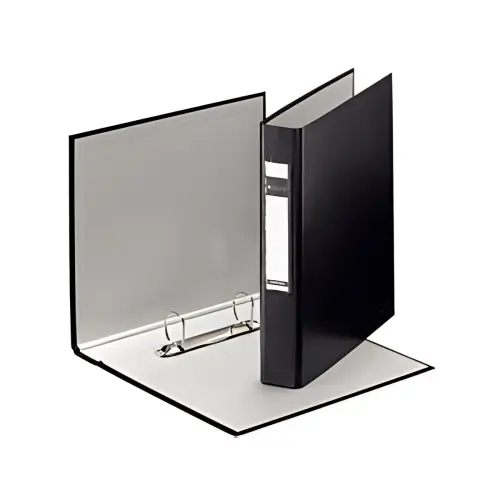 LEITZ Classeur à anneaux Standard, A5, noir, mécanisme à 2