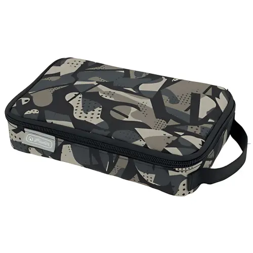 HERLITZ Trousse 2 Go 'Camo Grey' 