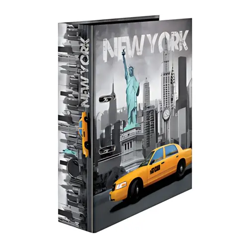 Classeur à levier à motifs New York - A4 - dos 70 mm - Herma