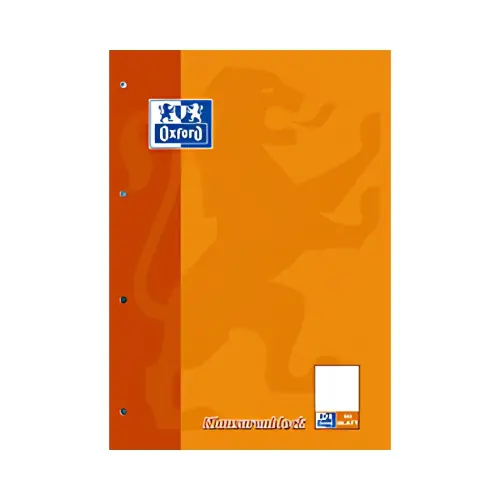 Klausurenblock - format A4 - 100 pages - lign&eacute; - Oxford 