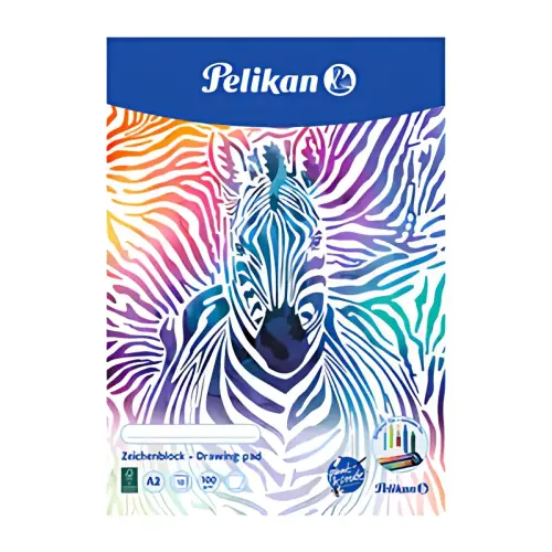 Bloc &agrave; dessin C 2/10 - A2 - 100 g/m&sup2; - 10 feuilles - Pelikan 