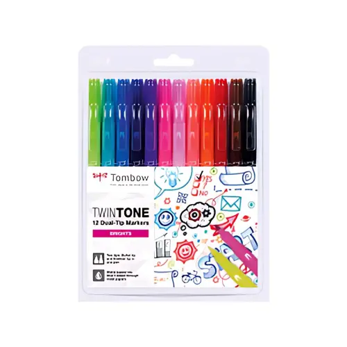 Tombow Feutre double pointe 'TwinTone' Bright Colours