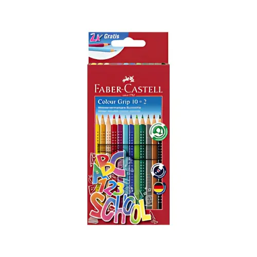 FABER-CASTELL Crayon de couleur Colour GRIP, étui promo