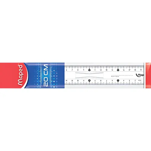 MAPED Règle plate Start 146, 200 mm, en plastique, avec