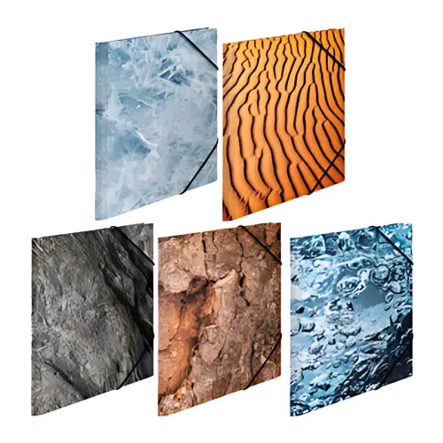 Assortiment de chemises &agrave; &eacute;lastiques Nature - A3 - Herma 
