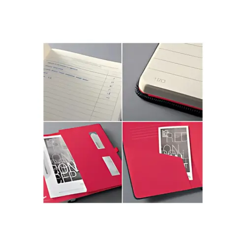 sigel Carnet de notes Conceptum, A5, ligné, noir/rouge