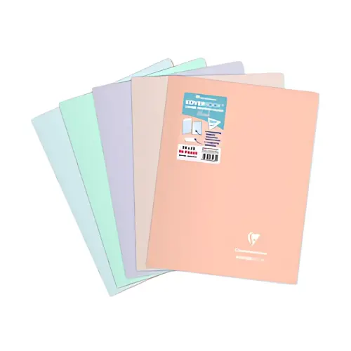 10 Clairefontaine Cahier Koverbook Blush, 240 x 320 mm, assorti 