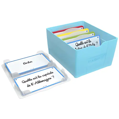 Oxford Boîte à fiches 'Flashbox', non équipé, bleu pastel