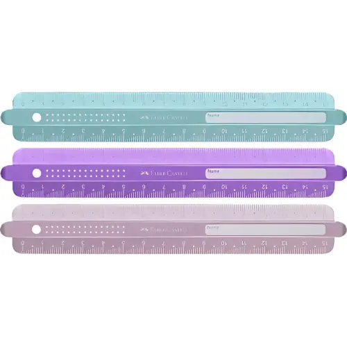 6 Règle SPARKLE - 300 mm - Assorti - Faber-Castell