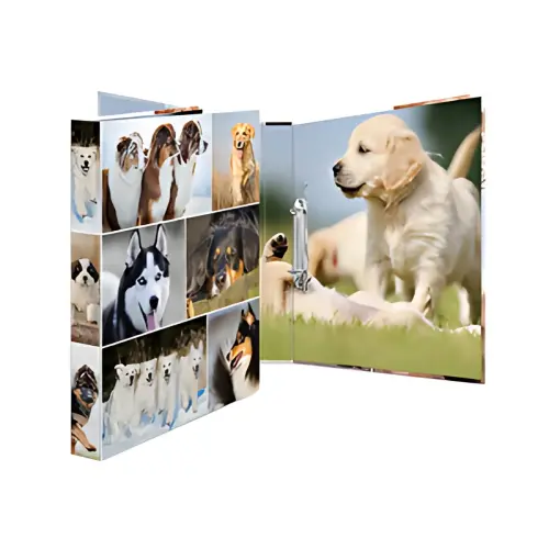 HERMA Classeur à anneaux 'Animals' - chiens, A4, mécanisme à