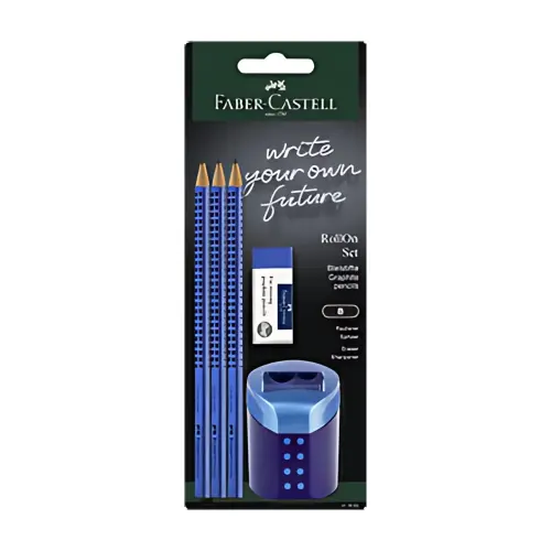 FABER-CASTELL Kit d'écriture RollOn, bleu