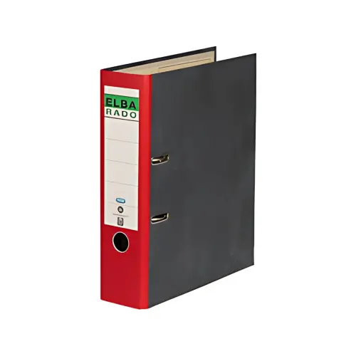 20 ELBA classeur rado papier marbr&eacute;, largeur de dos: 80 mm,noir 