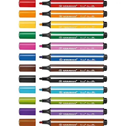 STABILO Stylo feutre Trio Scribbi, rouge