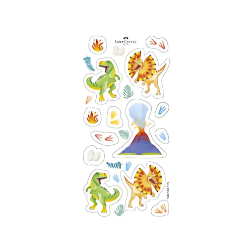 FABER-CASTELL Crayon de couleur triangulaire Jumbo GRIP Dino 