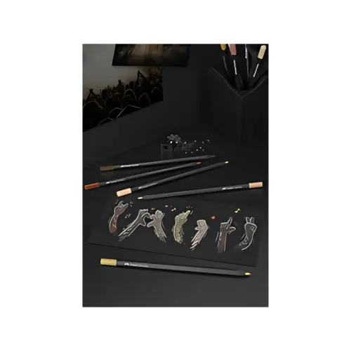 FABER-CASTELL Crayon de couleur triangulaire Black Edition