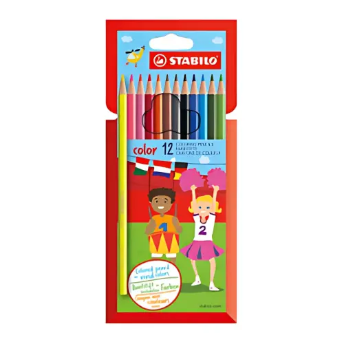 STABILO Crayons de couleur color, hexagonal, étui de 12