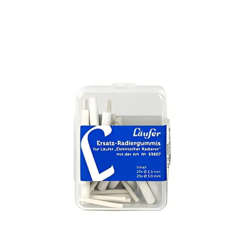 L&auml;ufer Gomme &eacute;lectrique, avec embout &eacute;changeable, bleu 