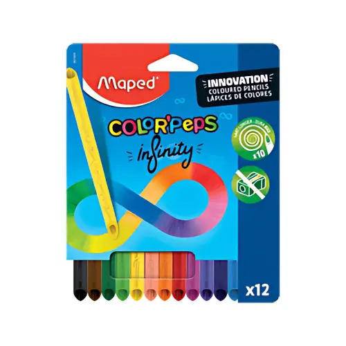 MAPED Crayon de couleur COLOR'PEPS INFINITY, pochette de 18