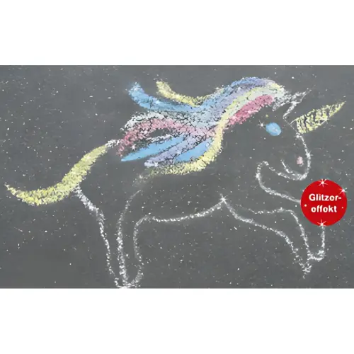EBERHARD FABER Craie de trottoir corne de licorne, étui de 6