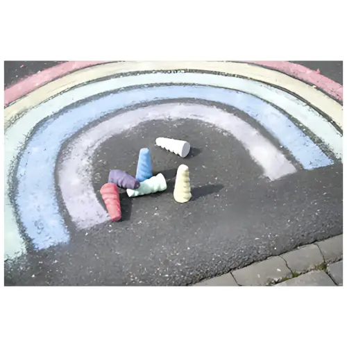 EBERHARD FABER Craie de trottoir corne de licorne, étui de 6