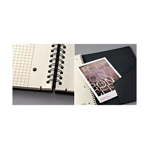 sigel Carnet à spirale Conceptum, A5, ligné, noir