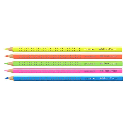 Crayon couleur triangulaire Color GRIP - Rose - Faber-Castell