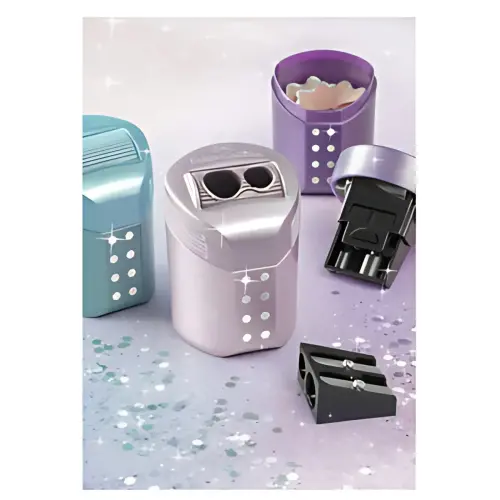 6 FABER-CASTELL Taille-crayon double RollOn SPARKLE