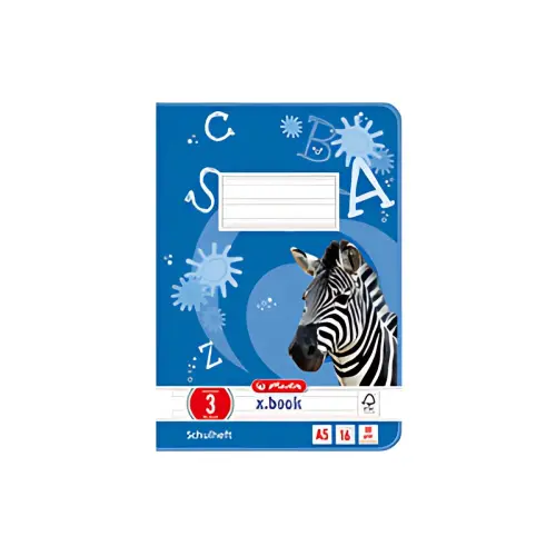 HERLITZ Cahier scolaire x.book, A5, linéature 3