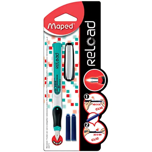 MAPED Stylo plume Reload, assorti, taille de plume: M 