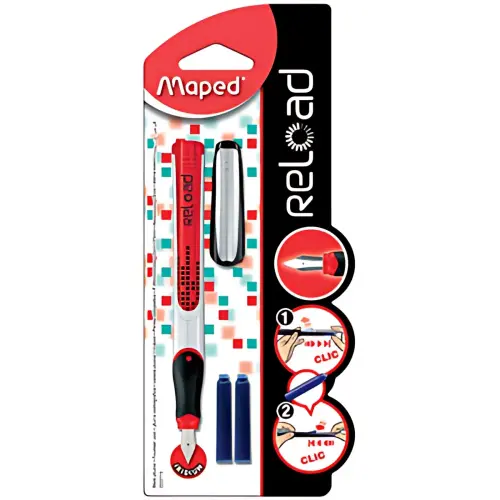 MAPED Stylo plume Reload, assorti, taille de plume: M 