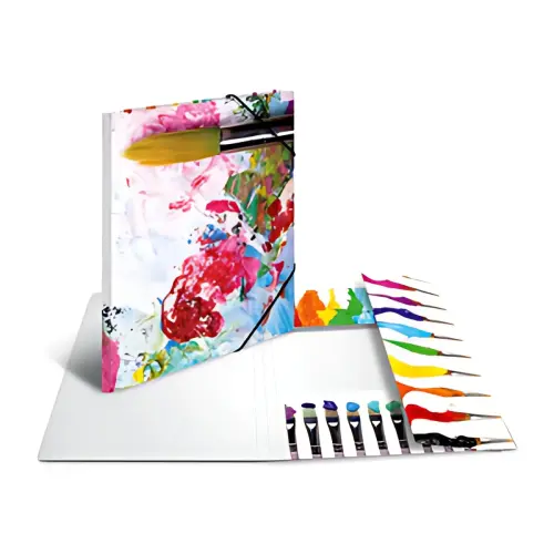 Chemise à élastiques Peinture - carton - A4 - Herma
