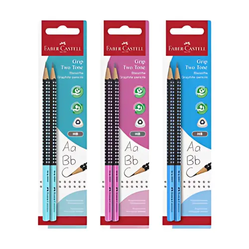 Crayon de papier GRIP 2001 TWO TONE - blister - Faber-Castell 