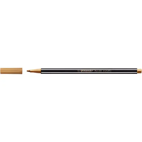 STABILO Stylo feutre Pen 68 metallic, or 