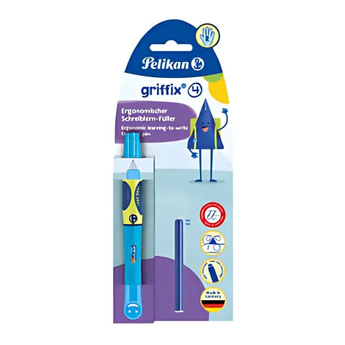 Stylo plume griffix Neon Fresh Blue - pour gauchers - Pelikan