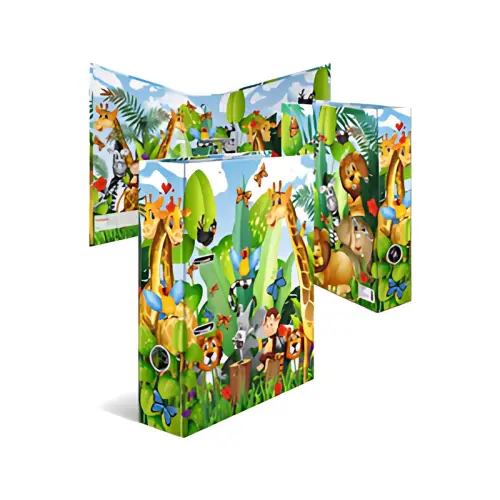 Classeur &agrave; motif pour &eacute;cole maternelle Jungle - Herma 