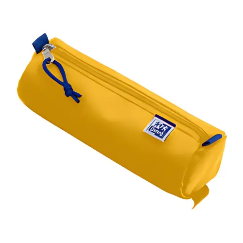 Oxford Trousse ronde, polyester, rond, grand, jaune