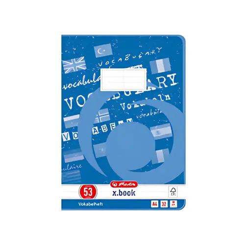 Cahier de vocabulaire x.book - A4 - 2 colonnes - Herlitz
