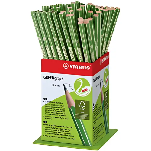 Crayon GREENgraph - dureté HB - présentoir de 60 - Stabilo