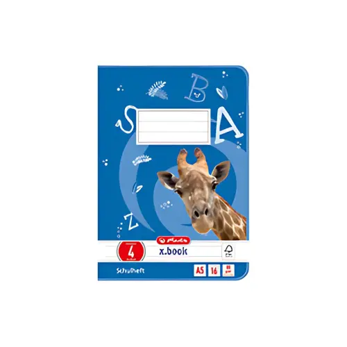 HERLITZ Cahier scolaire x.book, A5, linéature 4