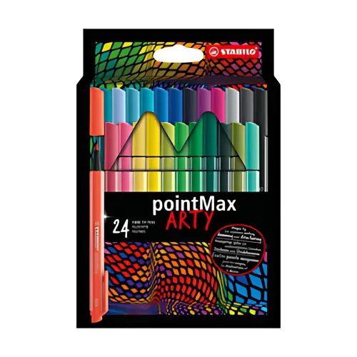 STABILO Stylo-feutre pointMax ARTY, étui carton de 24