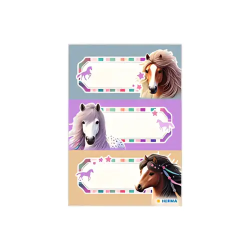 HERMA &Eacute;tiquettes pour livres VARIO 'Chevaux' 