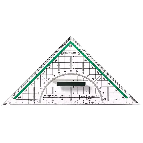 FABER-CASTELL Equerre géométrique BK 1 petite, avec poignée