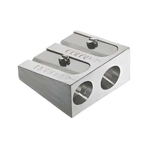 FABER-CASTELL Taille-crayon 2 trous en m&eacute;tal, argent 