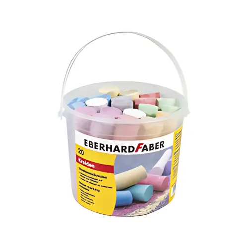 EBERHARD FABER Craie de trottoir, seau en plastique de 20