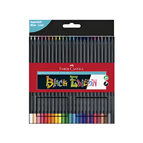Crayon de couleur Black Edition - étui de 36 - Faber-Castell