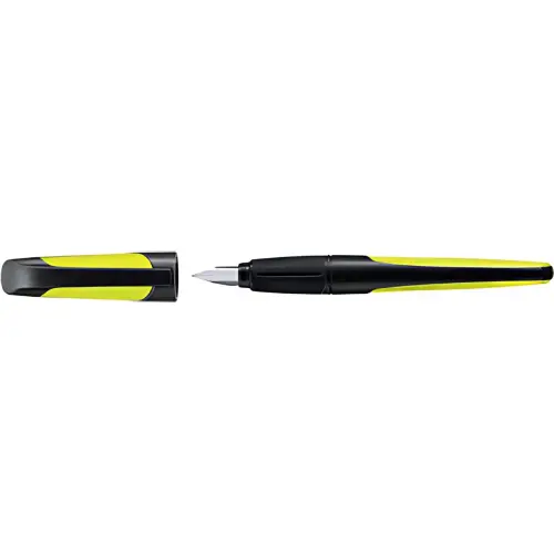 Stylo plume EASYbuddy M - droitiers - Noir/citron vert - Stabilo