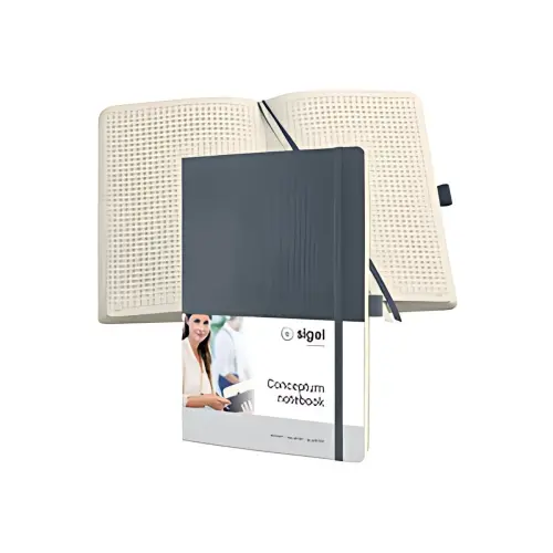 sigel Carnet de notes Conceptum, A4, quadrill&eacute;, vert menthe 